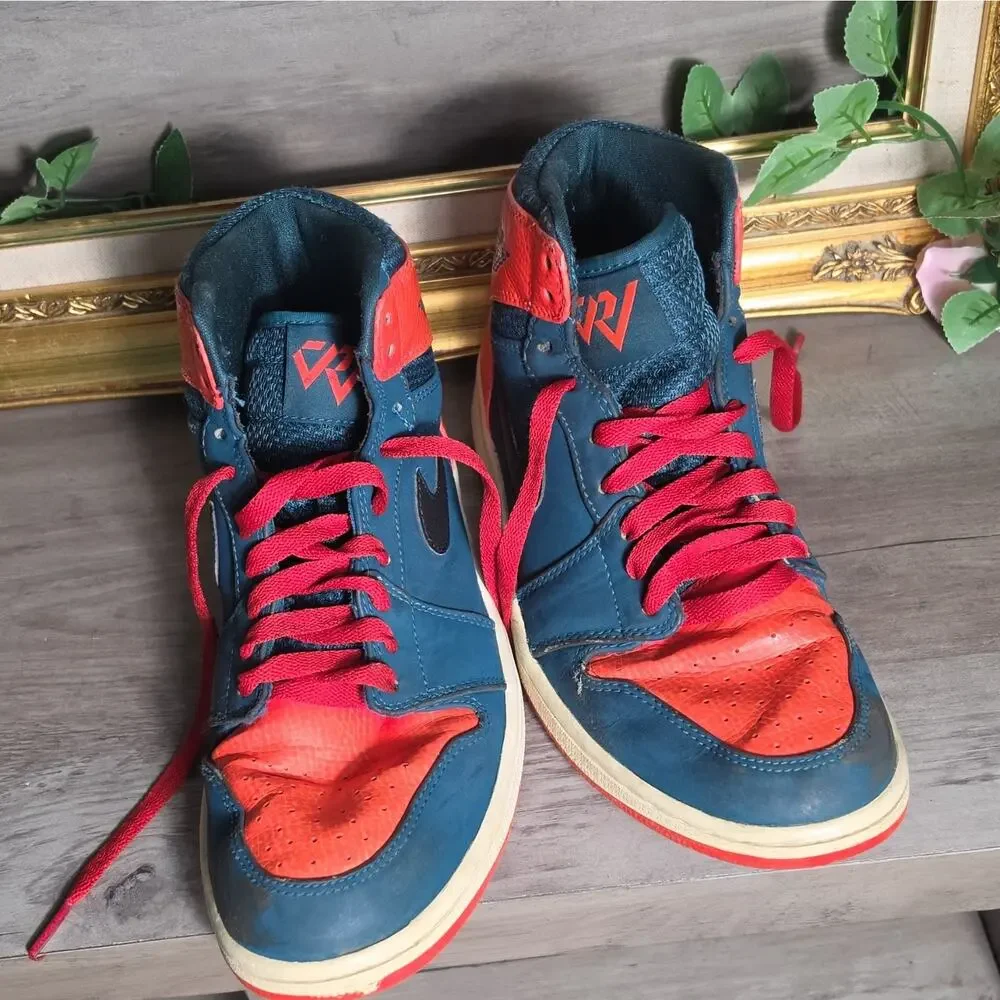 Nike Air Jordan 1 Retro High 'Russell Westbrook' 8.5 Teal And Orange